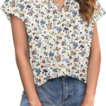 Nadorine Women's Blouse Casual Short Sleeve Shirt (DE Only)