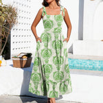 Nadorine Maxi Dress with Pockets Spaghetti Strap Sundress