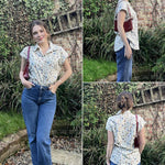 Nadorine Women's Blouse Casual Short Sleeve Shirt (DE Only)