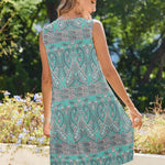 Nadorine Casual Boho Sleeveless Sundresses with Pockets