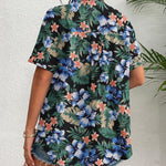 Zeagoo Womens Button Down Linen Shirt Short Sleeve Cotton Blouse