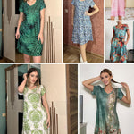 Zeagoo Womens Summer A-Line Flowy Dress with Pockets