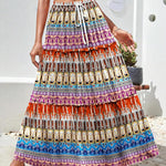 Zeagoo Womens Casual Maxi Skirts High Waist Boho Skirts