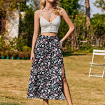 Nadorine Skirt Women's Elegant Printed Skirt Boho Beach Skirt (DE Only)