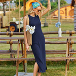 Nadorine Maxi Dresses Summer Dress Sleeveless Beach Dress (DE Only)
