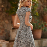 Nadorine A-line dress V-neck floral dress elegant summer dresses (DE Only)