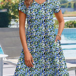 Zeagoo Womens Summer A-Line Flowy Dress with Pockets