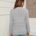 Nadorine Women's Lightweight Crochet Cropped Cardigan