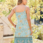 Nadorine Women's Sleeveless Boho Beach Dress Floral Mini Sundress