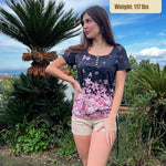 Womens Tops Short Sleeve Summer Henley Shirts