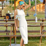 Nadorine Maxi Dresses Summer Dress Sleeveless Beach Dress (DE Only)