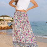 Nadorine Women's Boho Floral Skirt