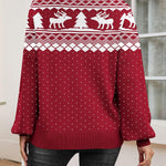 Nadorine Pullover Damen Strickpullover Warm Winterpullover Rundhals (DE Only)