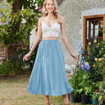 Nadorine Skirt Long Elegant Skirts High Waist Maxi Skirt (DE Only)