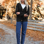 Nadorine Women's Oversized Button Sweaters Open Front Cardigans