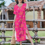 Nadorine Women Floral Summer Dress Casual Beach Dress