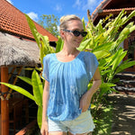 Nadorine Women's Blouse Batwing Blouse Shirts (DE Only)
