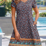 Zeagoo Womens Summer A-Line Flowy Dress with Pockets