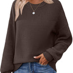 Nadorine Cozy Crewneck Chunky Knit Sweater (US Only)