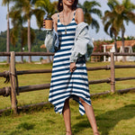 Nadorine Women Midi Dress Bohemian Beach Cover Up Dress