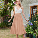 Nadorine Skirt Long Elegant Skirts High Waist Maxi Skirt (DE Only)