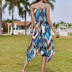 Nadorine Women Midi Dress Bohemian Beach Cover Up Dress
