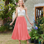Nadorine Skirt Long Elegant Skirts High Waist Maxi Skirt (DE Only)