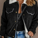 Women's Lambswool Patchwork Corduroy Jacket