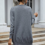 Long Sweaters Cardigan with An Open Front