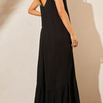 KIMONIE Pocket Plain Maxi Dress