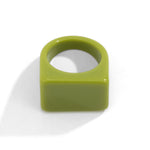 Original Stylish Resin 8 Colors Geometric Ring