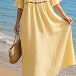 Livian | Embroidered Linen Dress