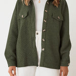 LUGOGNE RELAXED LAPEL OVERSIZED LONG SLEEVE SHIRT