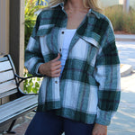 Plaid Print Shirt Jacket Outerwear