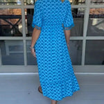 Chelsea | Comfortable Loose Fit V-Neck Midi Dress