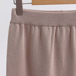 Knitted Two-piece Sets Loose Casual Skirt Suit