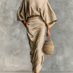 Paula | Batwing Top & Maxi Skirt Set