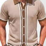 Cedric | Retro Striped Knit Shirt