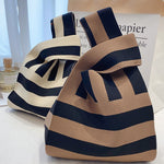 Knitting Checkerboard Zebra-Stripe Striped Bags Accessories Handbags