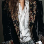 Octavia | Baroque-Trim Tailored Blazer