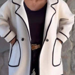 Temperament Suit Collar Double-Sided Wool Jacket