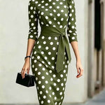 Ruby Turner | Polka Dot Midi Dress For Women