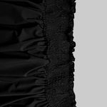 Loose Puff Sleeves Elasticity Pleated Solid Color Off-The-Shoulder Maxi Dresses