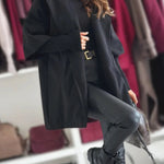 Solid Color Loose Pocket Hooded Long Sleeve Jacket