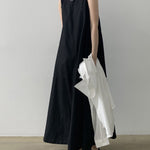 Nadorine Women's Chic Loose Fit Tank Dress Casual Sleeveless Midi Dresses