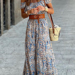 Magda One Shoulder Fashion Slim Belt Accessories Dress