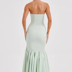 Sexy Off-shoulder Slim Fit Irregular Hem Maxi Dress