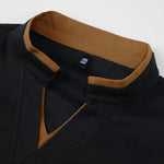 KZZ Men's versatile spring, autumn, and winter collar shirt