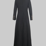 Long Sleeves Split-Joint Split-Side Notched Collar Outerwear