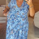 Sabrina | V-Neck Dress with Floral Pattern
